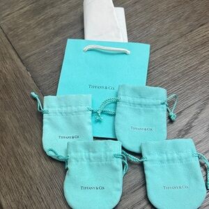Tiffany & Co. Turquoise Pouches with Bag